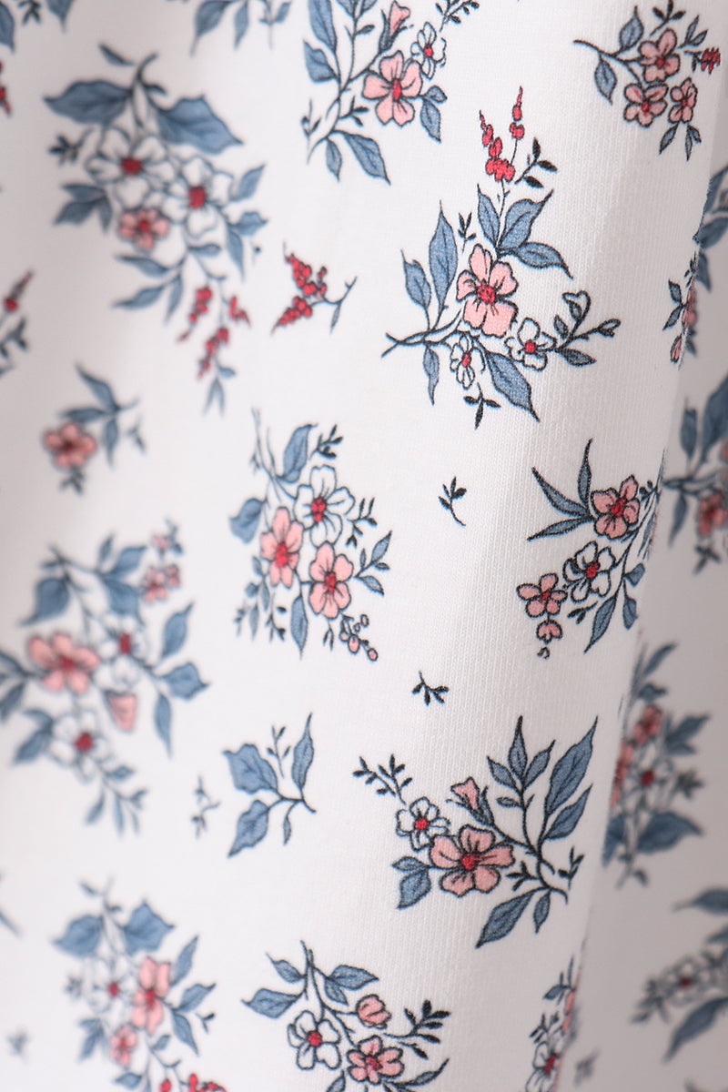 Teal floral mom dress
