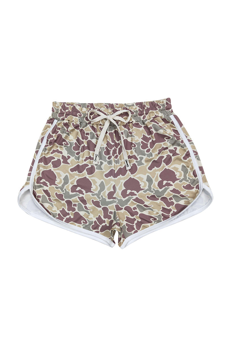 Camouflage print shorts mom & me