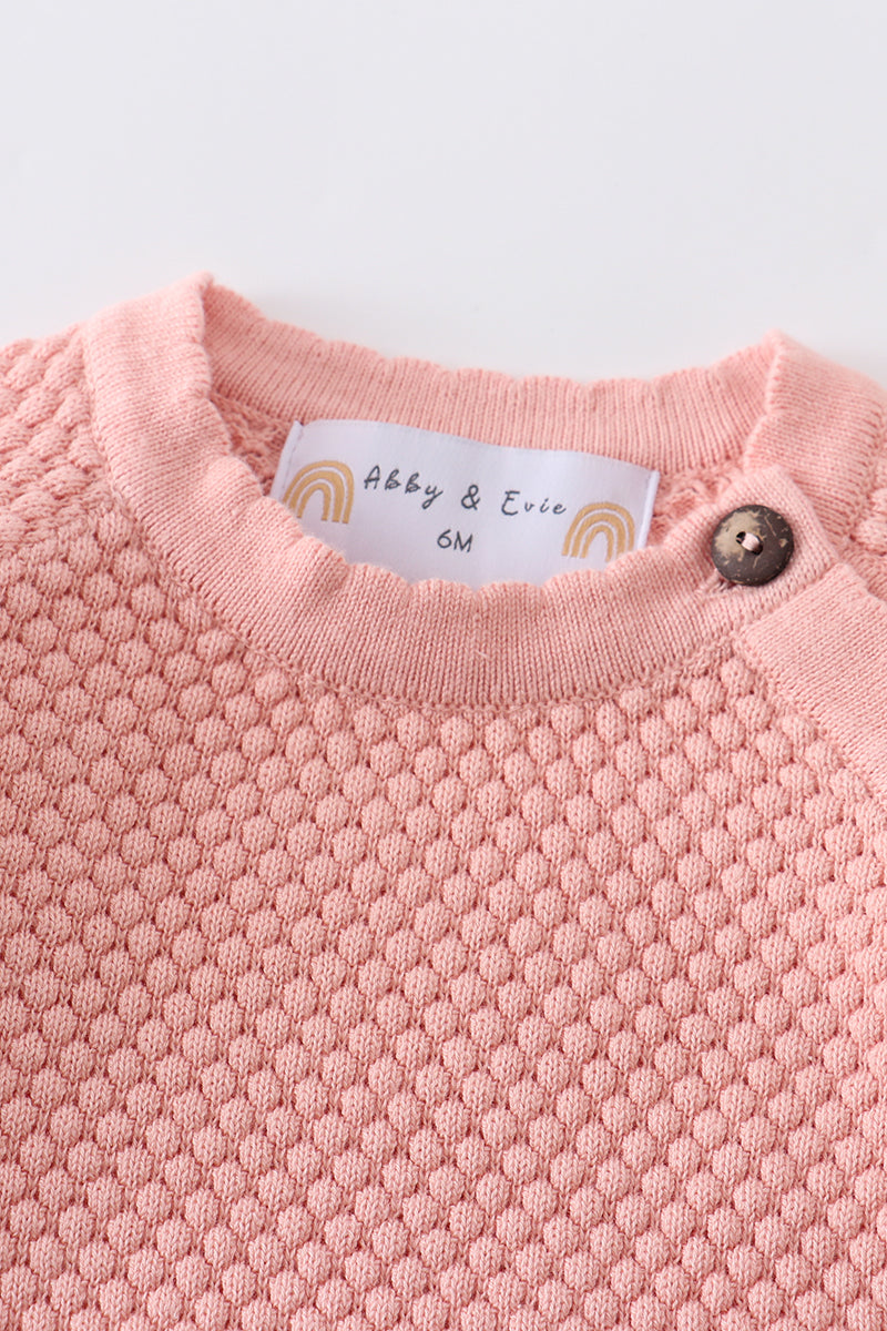 Pink buttons sweater-baby