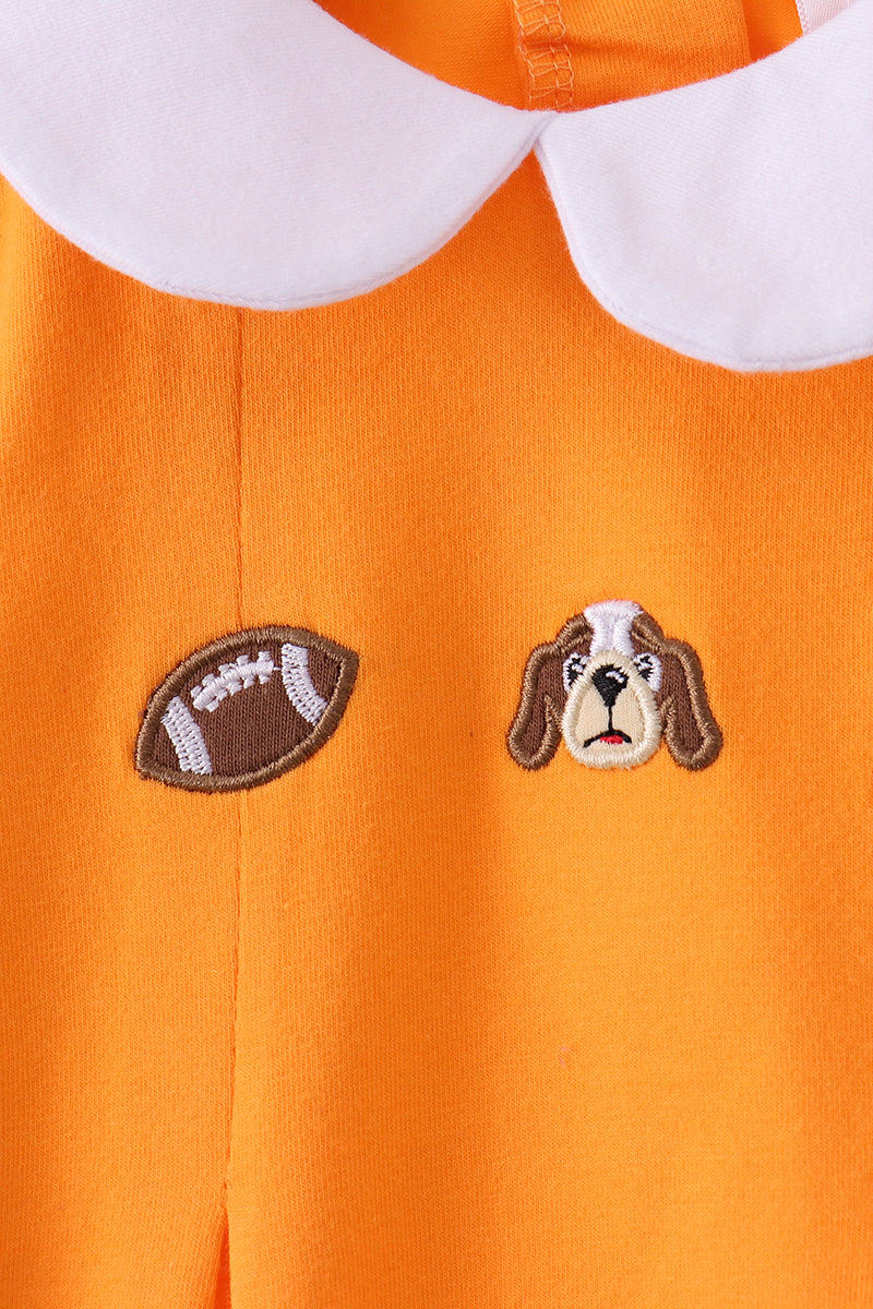 Premium Orange Tennessee puppy applique bubble