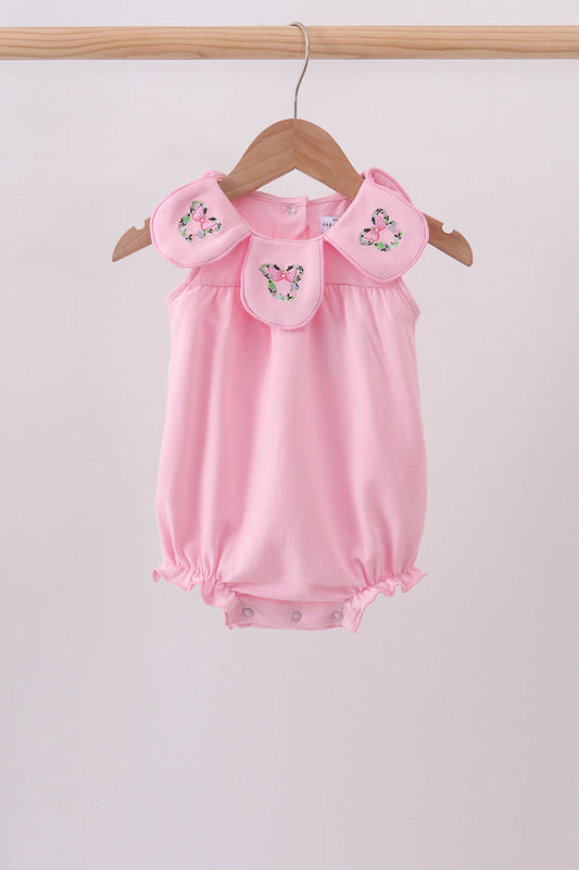 Pink Floral Embroidery Bubble