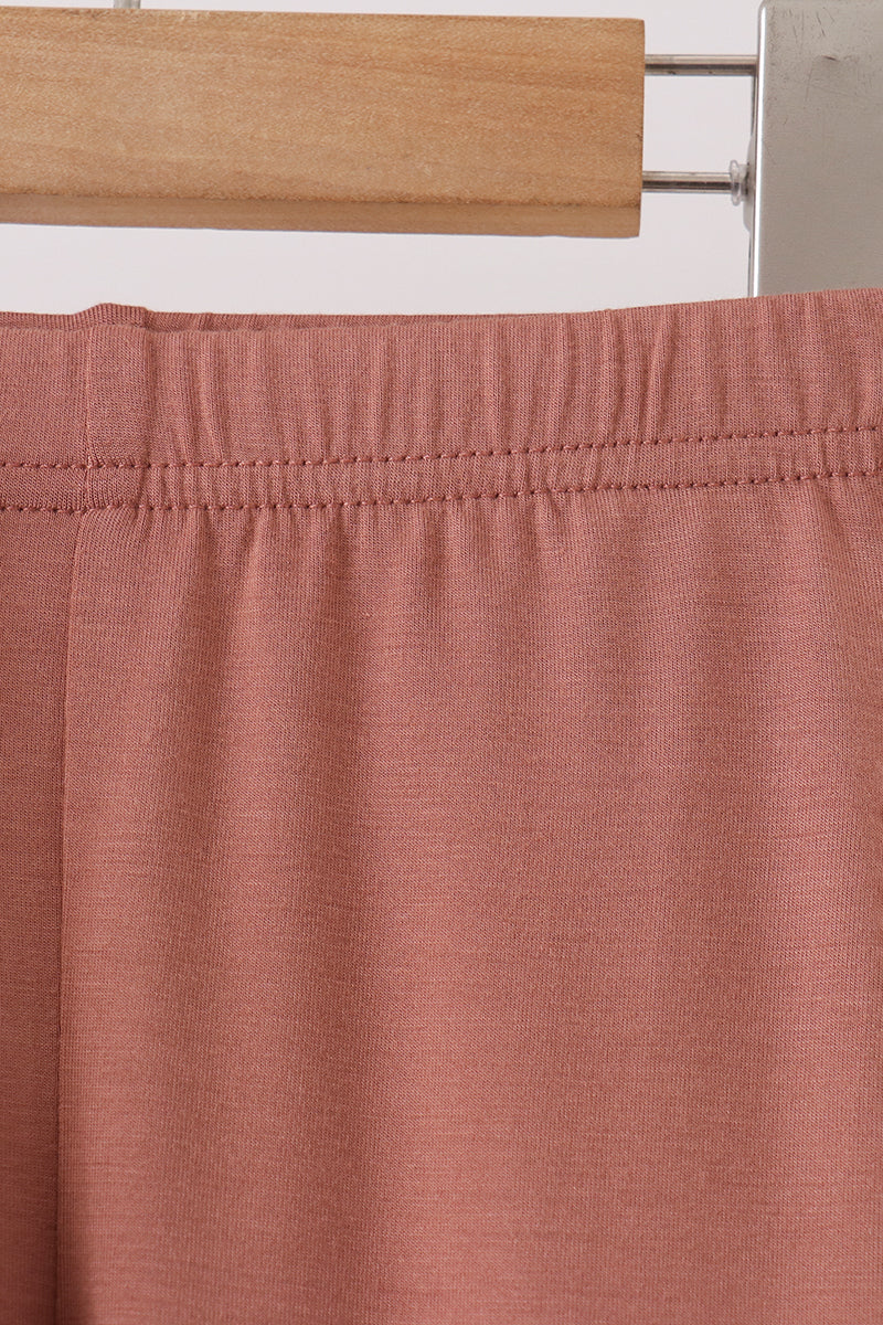 Dusty rose bamboo pajama set – view 4