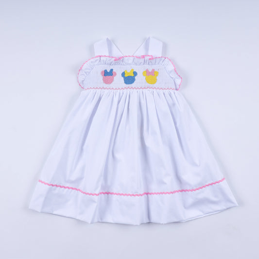 White character ruffle dress
