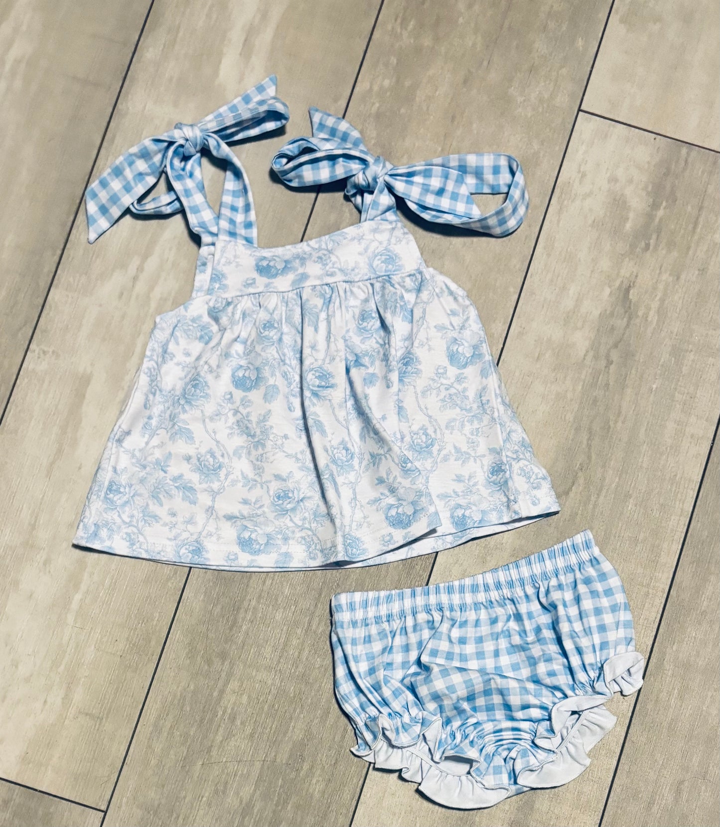 Light blue Floral Bloomers