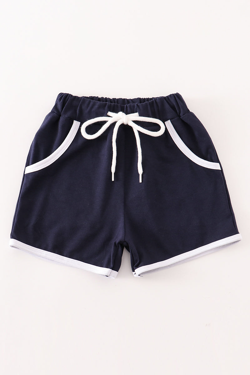 Navy boy shorts