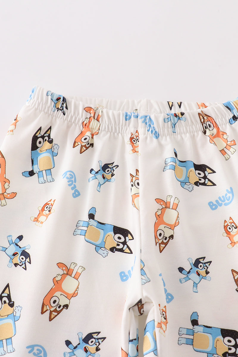 Orange character girl pajamas set