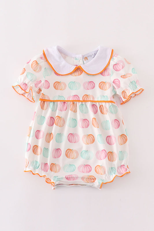 Pumpkin print girl bubble