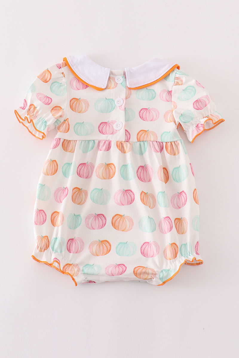 Pumpkin print girl bubble