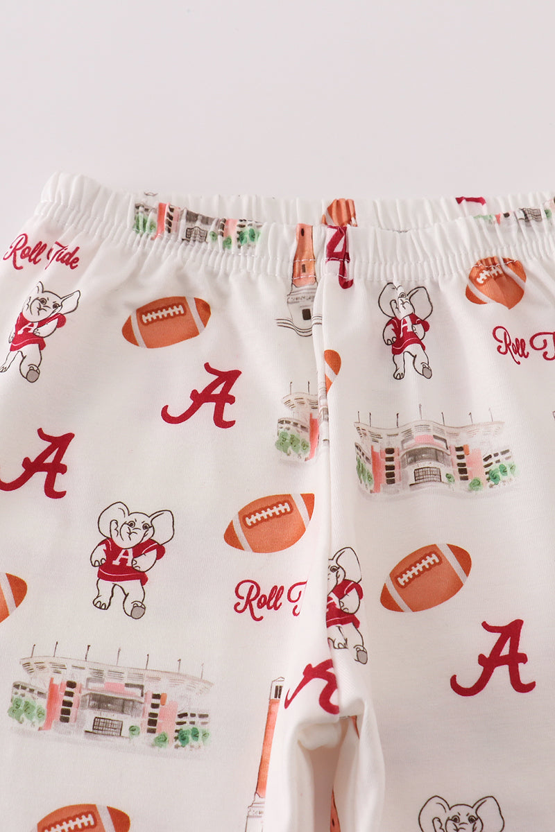 Maroon roll tide football boy set