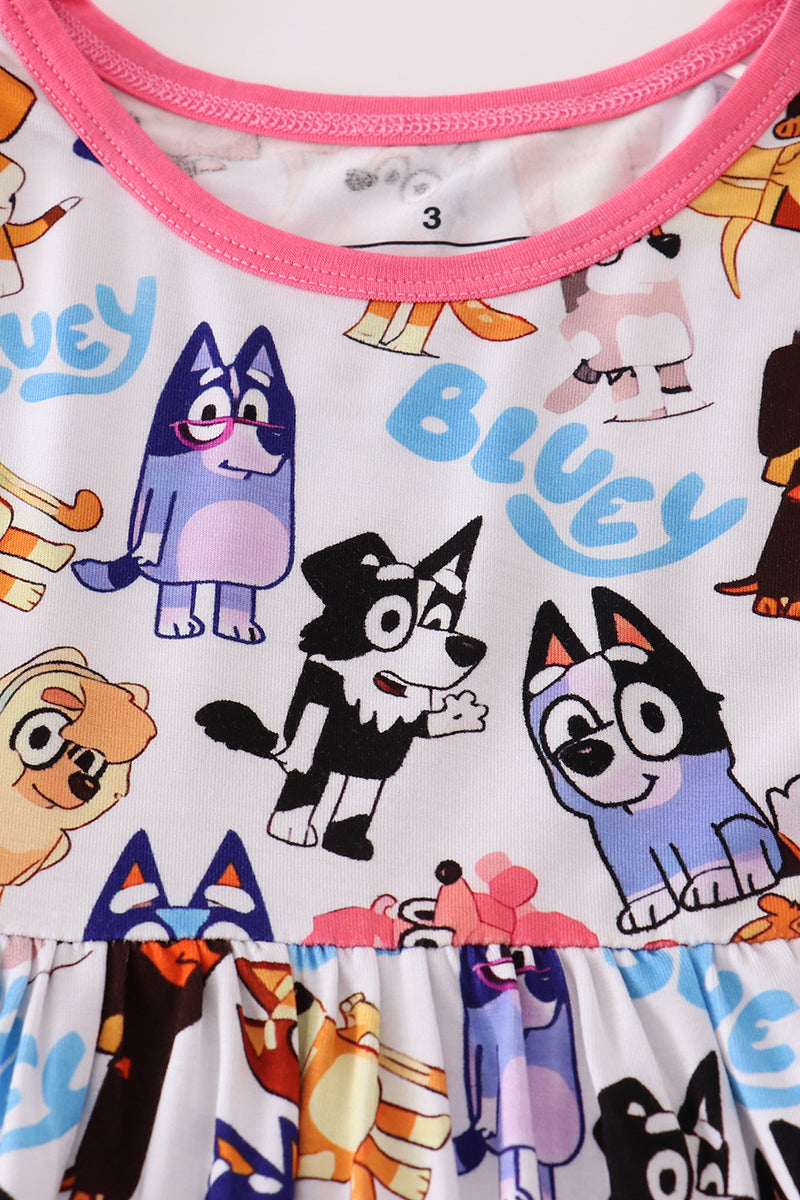 Character print bamboo dress