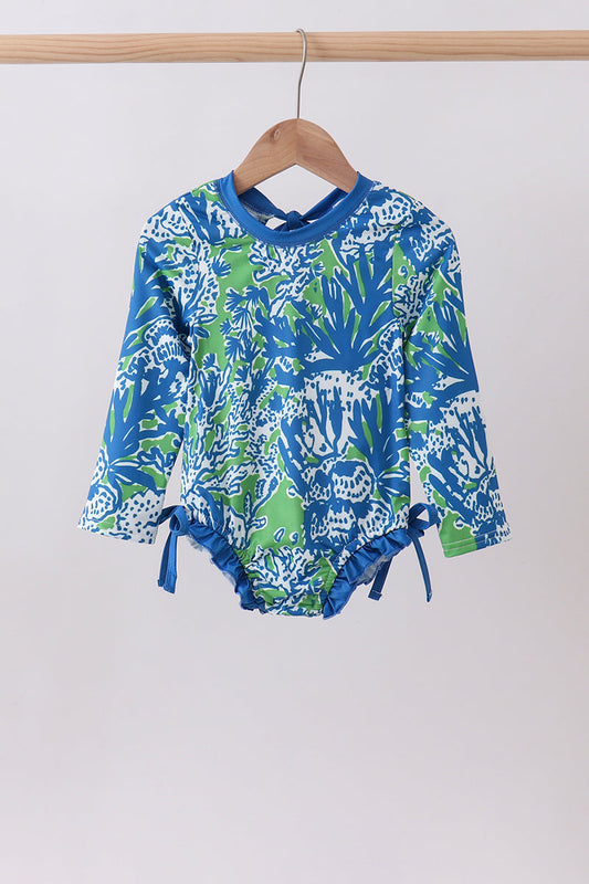 Ocean garden splash rashguard