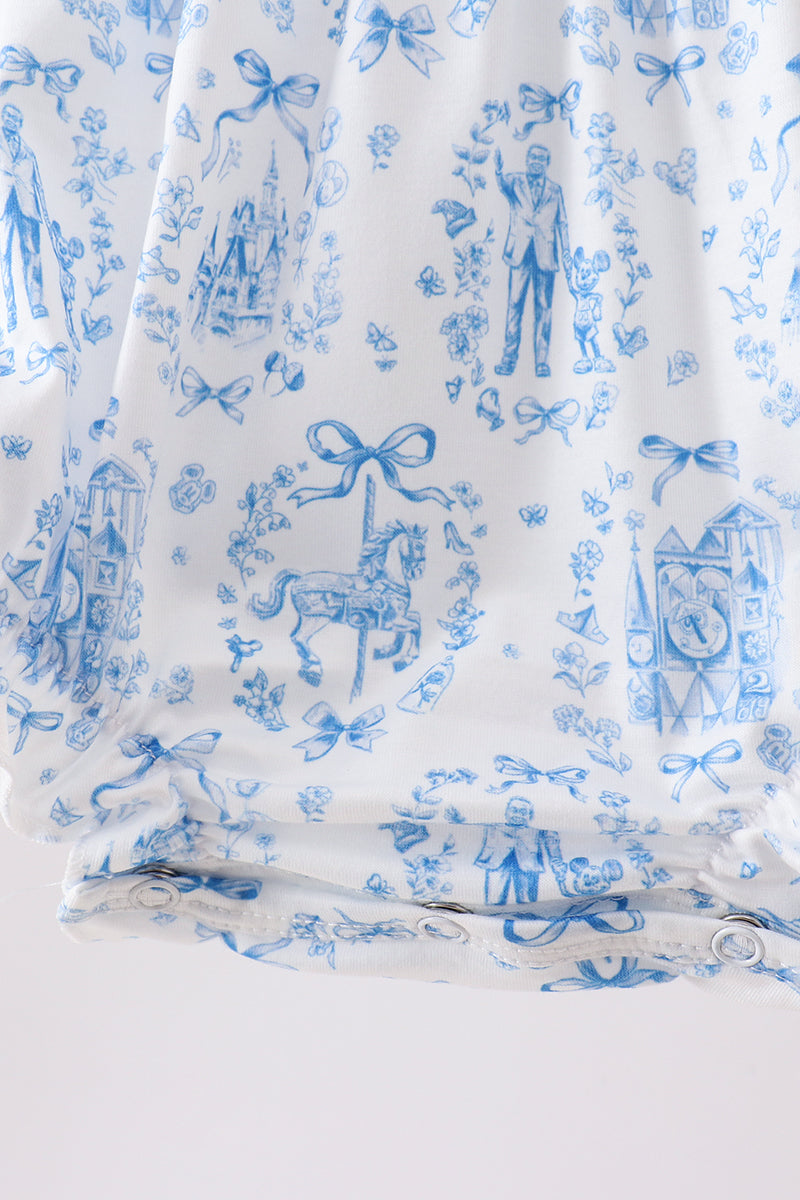 Blue Castle Smocked Ruffle Bubble