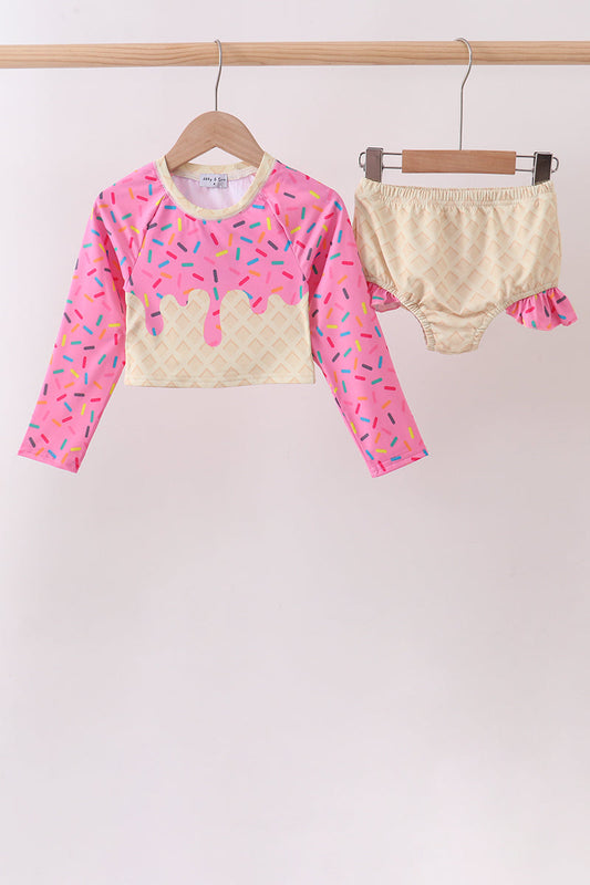 Ice Cream UPF Rashguard Set