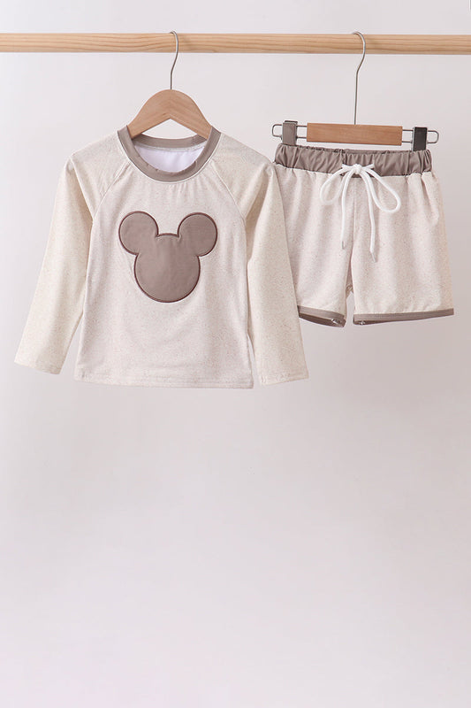 Khaki Character UPF Rashguard Set
