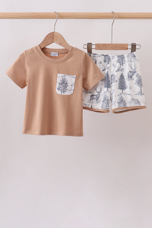 Khaki Deer Forest Set