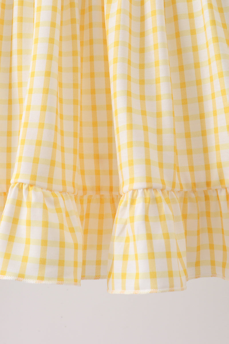 Mustard Honey Bear Embroidered Set