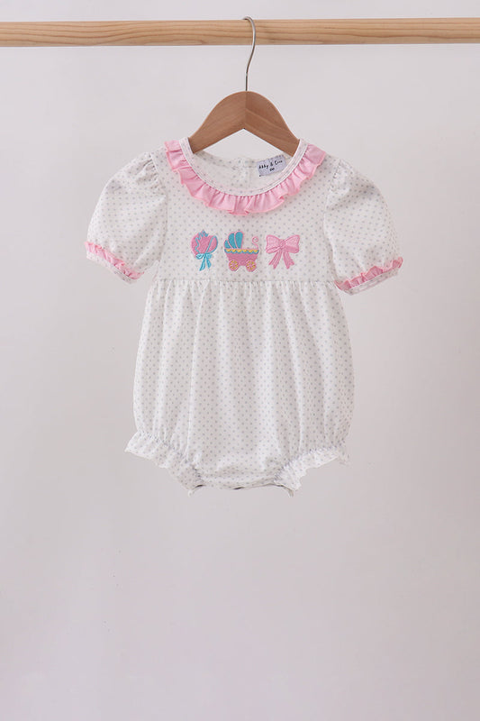 Pink Bow Ruffle Bubble
