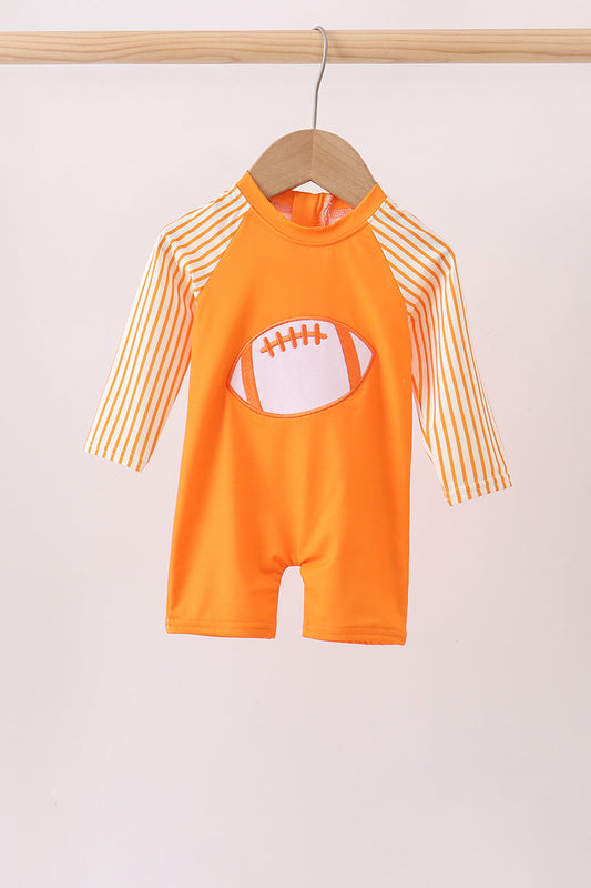 Orange Football One-piece Swimsuit