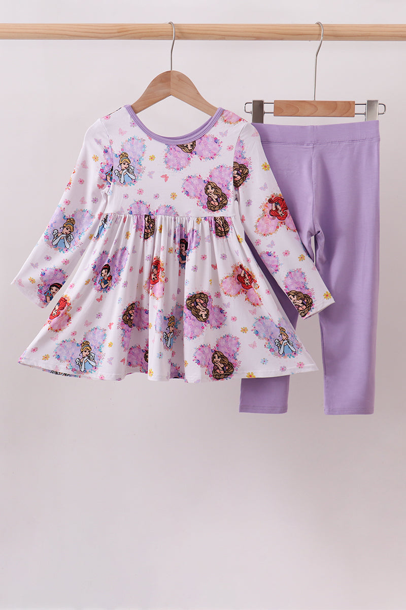 Purple princess pants set