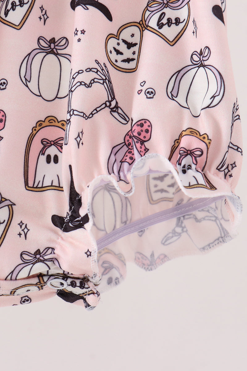 Pink Spooky embroidery bubble