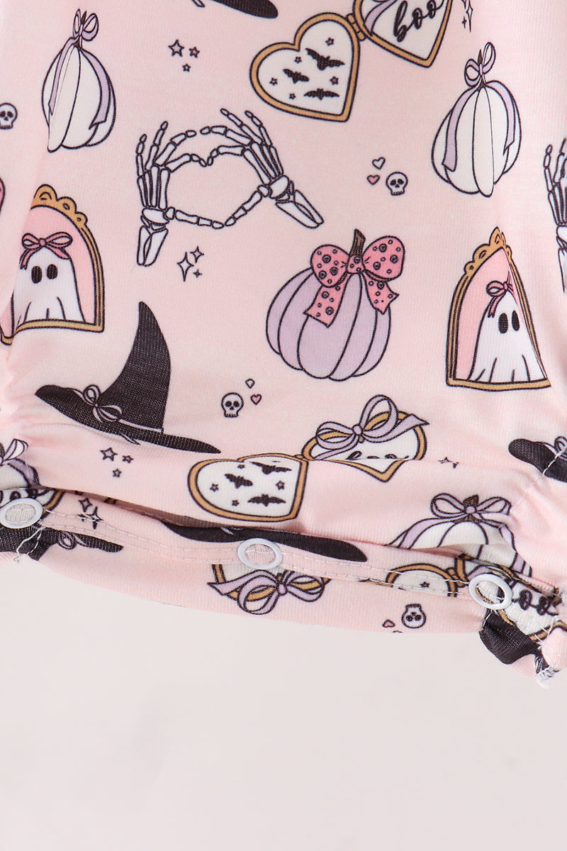 Pink Spooky embroidery bubble
