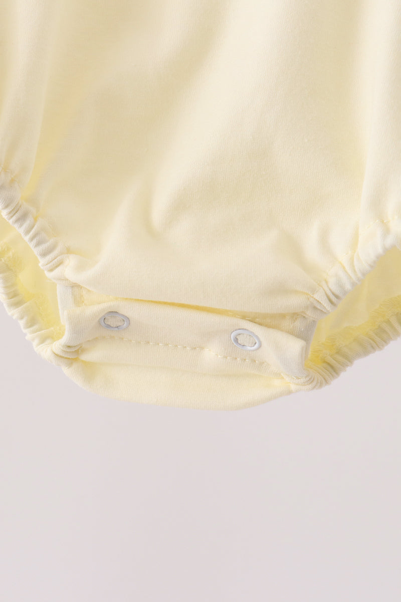 Navy&yellow farm embroidery bubble