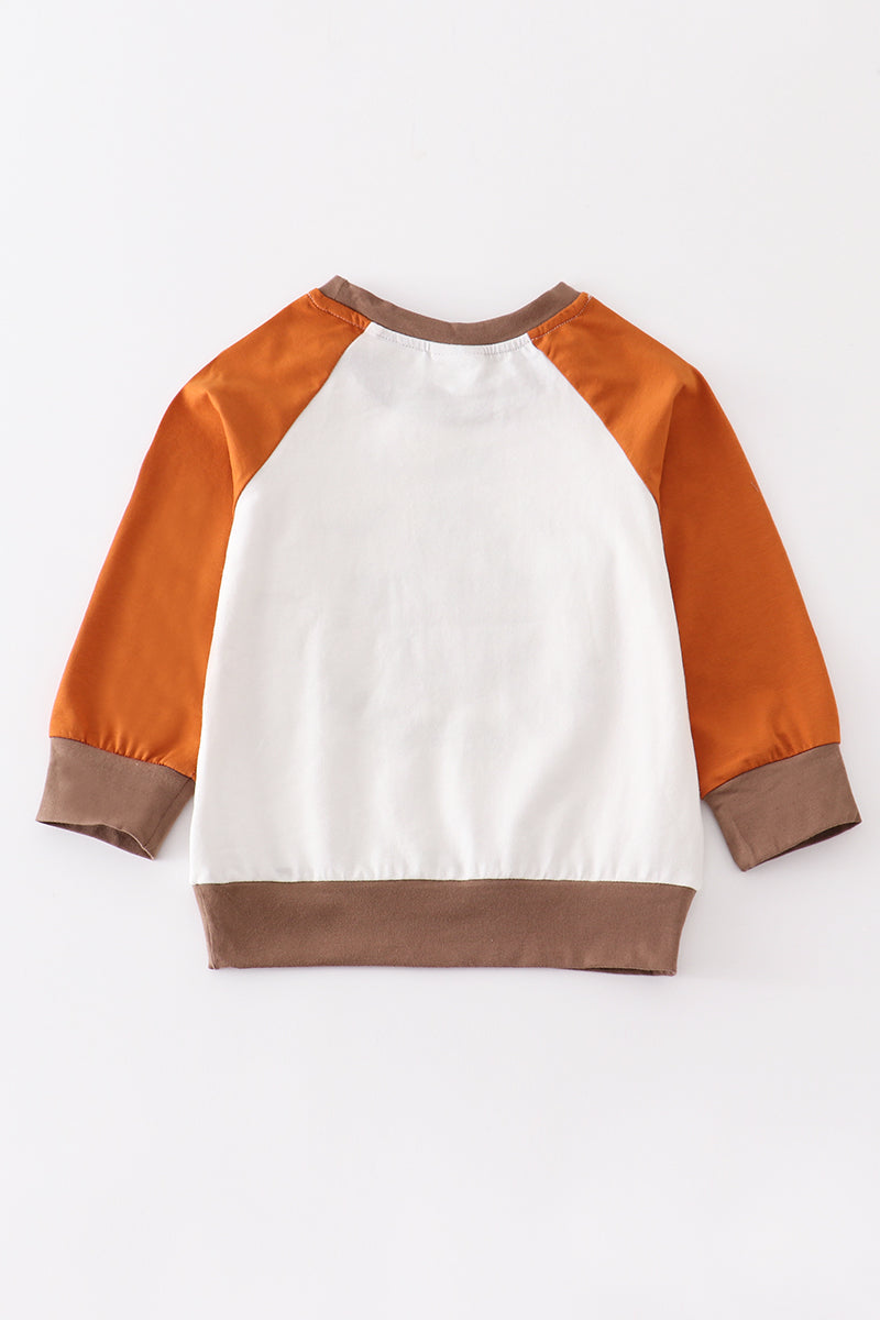 Halloween pumpkin boy top