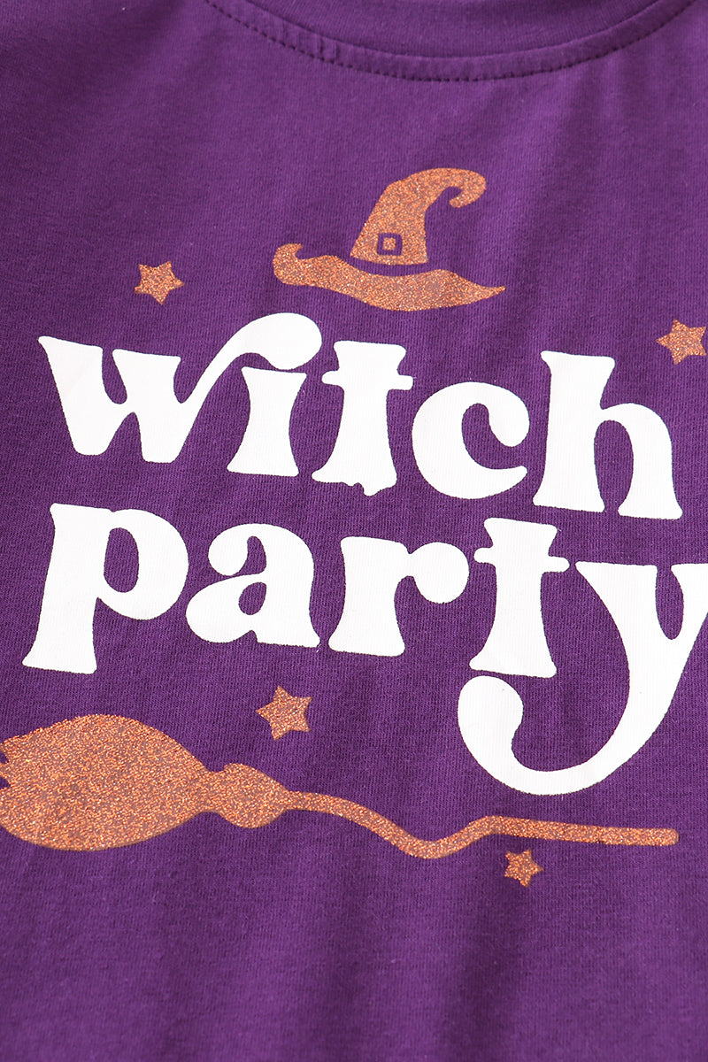 Purple witch party girl top